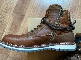 Nové pánské kožené zimní boty Baťa s teplou podšívkou - 44 - 3
