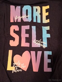 Dívčí tričko černé s dlohým rukávem - 3