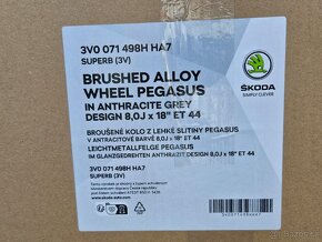 Nové orig alu kola Škoda Superb, model Pegasus 8J 18" ET44 - 3