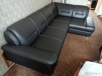 Sedačka pravá kůže rozkládací - 3