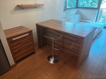 Barová židlička, KOV / plast průhledný - 3