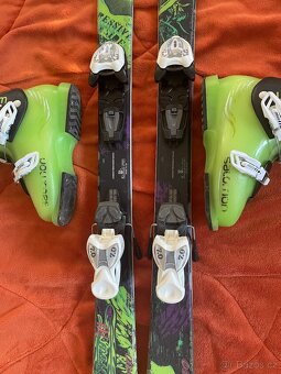 Univerzální lyže Nordica 130 cm + lyžáky 37-38 - 3