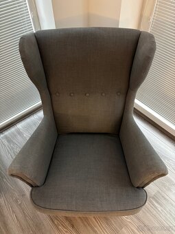 set Ikea Strandmon křeslo/podnožka - 3