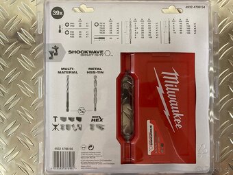 Bity a vrtáky do multimateriálu Milwaukee 4932479854 39 ks - 3