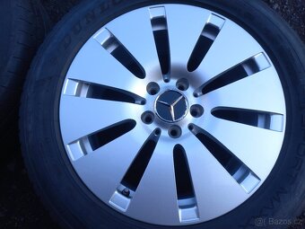 Prodám sadu Orig ALU kol Mercedes 225/55R17 letní - 3
