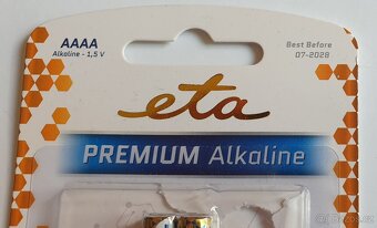 Baterie alkalická ETA PREMIUM AAAA, blistr 2ks - 3