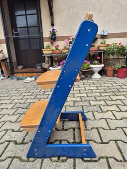 Rostoucí židle modrá - 3