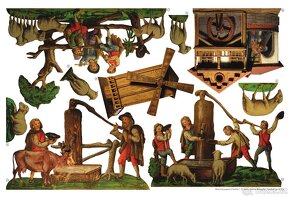 Hist. vystřih. papírový betlém - Štantejský z Litomyšle č.21 - 3