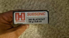 Náboje 300 Blackout 190gr Hornady Sub-X - 3
