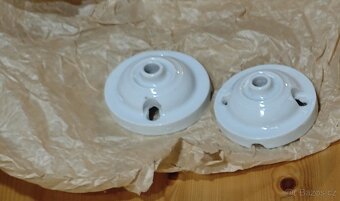 Porcelánový lustr starožitný. - 3