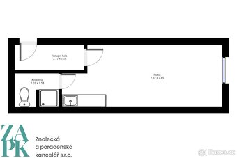 Pronájem bytu 1+kk, 28 m2, ev.č. 01057 - 3