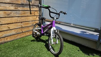 Detske kolo woom 2 (14") fialove. Top stav - 3