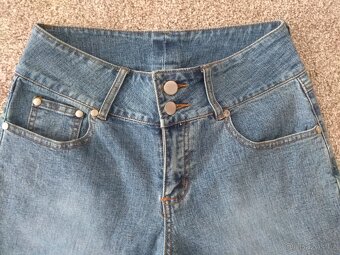 Nové dámské 3/4 jeans kalhoty - č. 38 - 3