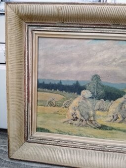 OBRAZ ORIGINÁL „SNOPY NA POLI“ AUTOR E. HORÁK 1951 - 3