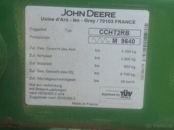 Prodám sběrací lis na kulaté balíky JOHN DEERE 854 - 3