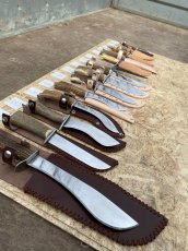 Ručně vyrobené lovecké nože, střenka z pravého paroží - 3