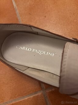 Bílé kožené italské mokasíny - 3