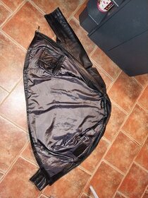 Černá kožená bunda, temer nenosena, super stav - 3