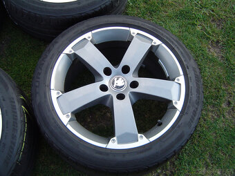 4X LETNÍ HLINÍKOVÁ KOLA ŠKODA OCTAVIA III 225/45 R17.TOP - 3