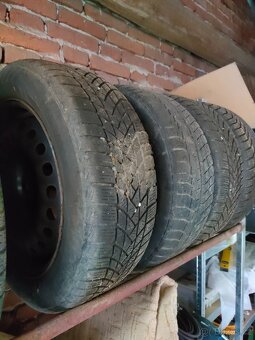205/55/16 plechové disky 5x110 + poklice Alfa Romeo - zimní - 3