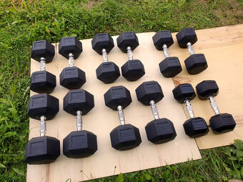 jednoruční činky sada 180kg HEXA (10-20kg) - 3