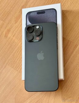 iPhone 15 Pro Max Černý Titan BATERIE 100% TOP - 3