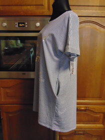 Modrobílé bavlněné šaty - 3