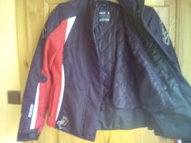 Dámská bunda na motorku Nerve - červeno/černá (jako nová) - 3