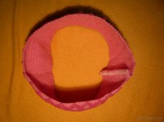 Dívčí růžová sportovní elastická čelenka - 3