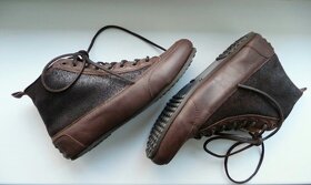 Luxusní kotník. zateplené kožené boty 37 - 3