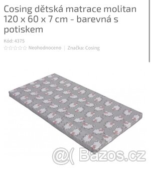Dětská postýlka + matrace - 3