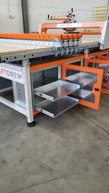 XXL truhlářský lis, pracovní stůl, srovnávač desek, horní fr - 3