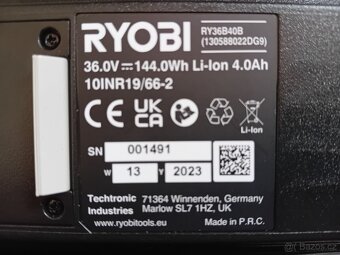 Ryobi akumulátor 36V MAX POWER Lithium+ 4.0Ah - 3