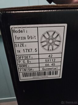 Forzza R17 et42 7.5j 5x112 viz popis - 3