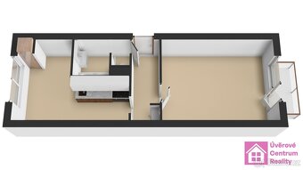 Pronájem byty 1+1, 38 m2, Slovácká, Břeclav, ev.č. 00117 - 3