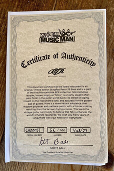 Ernie Ball Music Man BFR Nitro StingRay Retro 76 Radio Knob - 3