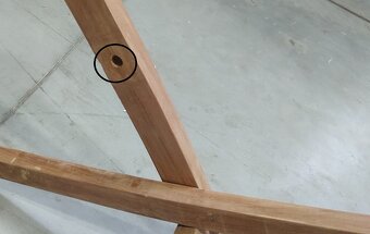 DIVERO jídelní stůl, ošetřený masivní teak, 120 x 70 c - 3