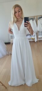 Nové svatební šaty vel. XXL (50/52) - 3