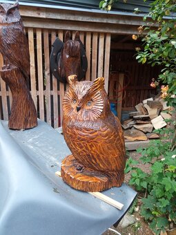 Dřevěná socha - sova - 3