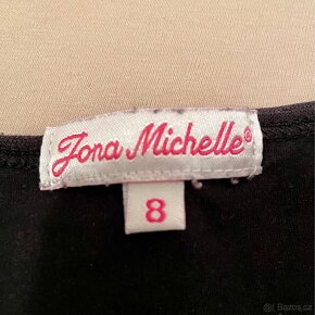 Vánoční dívčí tričko s dlouhým rukávem a zdobnou mašlí - 3