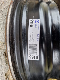 Disky Škoda 5x112-r15 + 2x poklice - 3