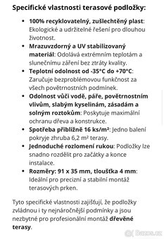 Terasová podložka 4mm - 3