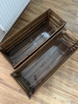 Dřevěný truhlík IKEA STJÄRNANIS 2KS - 3