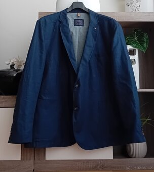 Calamar pánské sako vel. 3XL len + bavlna nové - 3
