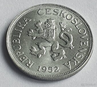 5 Koruna 1952 ,,R,, 0/0 viz znak. č.958 - 3