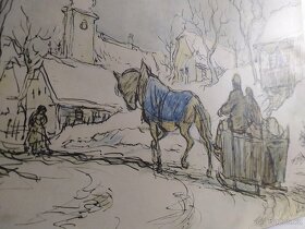 Nabízím obrázek Vlastimil Rada Povoz v zimě - 3