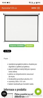 Projekční plátno Nobo - 3