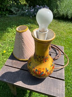 Keramická stolní lampa 60 léta - 3
