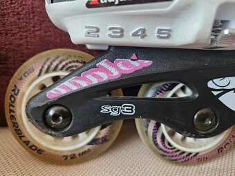 dívčí kolečkové rostoucí brusle Rollerblade, vel. 33-36,5 - 3