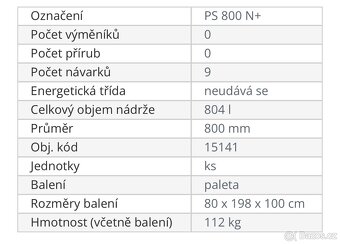 Akumulační nádrž Regulus PS 800N s izolací - 3